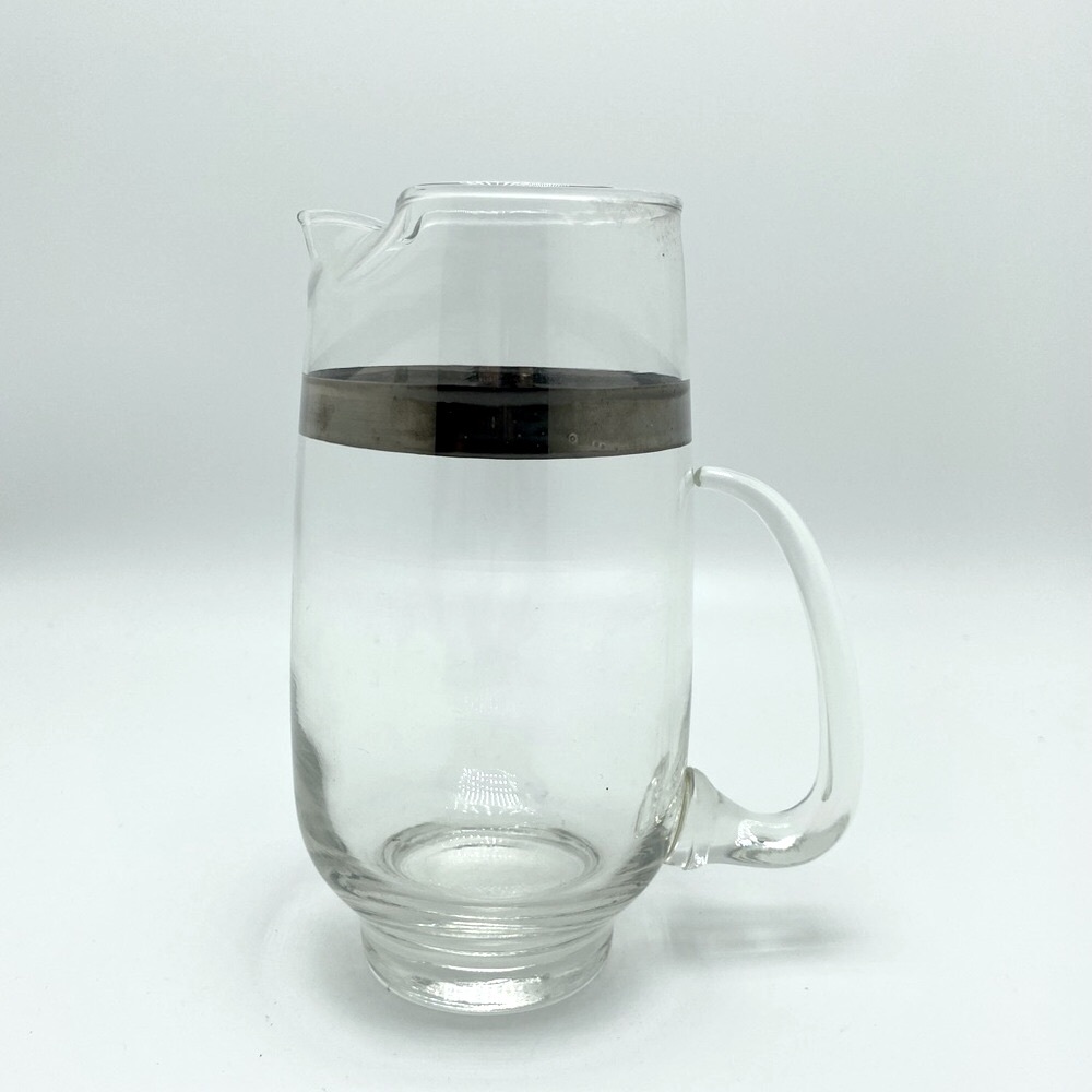 Dorothy Thorpe Small Clear Glass Pitcher